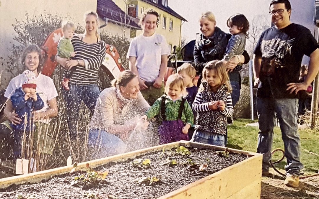 Unterstützung der Kinderkrippe „Pusteblume“ beim Bau eines Naschgartens